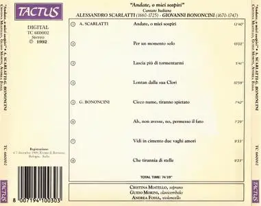 Cristina Miatello, Guido Morini, Andrea Fossà - Alessandro Scarlatti, Giovanni Bononcini: Andate, o miei sospiri (1992)