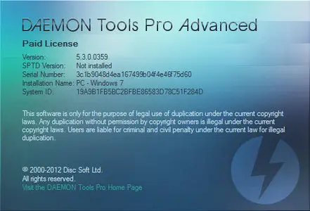 DAEMON Tools Pro Advanced 5.3.0.0359