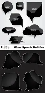Vectors - Glass Speech Bubbles