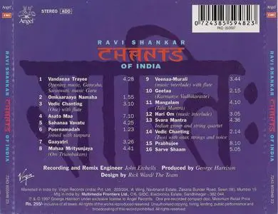 Ravi Shankar & George Harrison - Chants Of India (1997) {Angel--EMI-Virgin India 7243 855948 23}