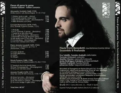 Flavio Ferri-Benedetti, Ensemble Il Profondo - Passo di pena in pena: Scarlatti, Bononcini, Locatelli, Porpora, Vivaldi (2012)