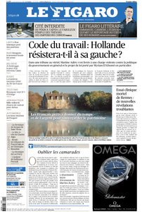 Le Figaro du Jeudi 25 Février 2016