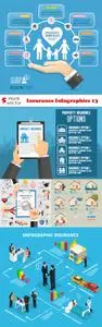 Vectors - Insurance Infographics 13