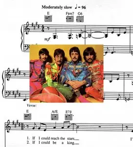 The Beatles Sheet Music For Piano, Guitare, Lyrics