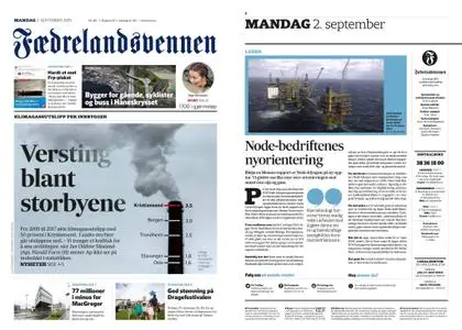 Fædrelandsvennen – 02. september 2019