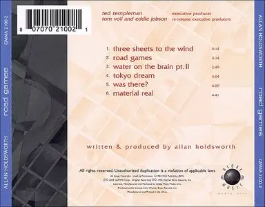 Allan Holdsworth - Road Games (1983) {GLMMA}