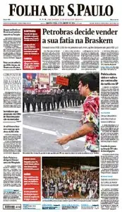 Folha de São Paulo - 13 de janeiro de 2016 - Quarta