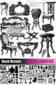 Vintage furniture - Stock Vectors