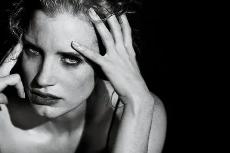 Jessica Chastain by Peter Lindbergh for Interview Magazine December 2011