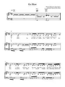 Go slow - HAIM (Piano-Vocal-Guitar (Piano Accompaniment))