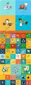 Templates flat design concept icon and sign vector 14