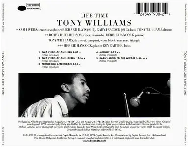Tony Williams - Life Time (1964) [RVG Edition, 1999]