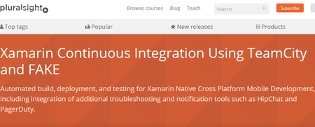 Pluralsight - Xamarin Continuous Integration Using TeamCity and FAKE (2015)