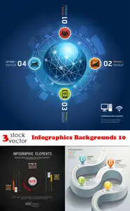Vectors - Infographics Backgrounds 10
