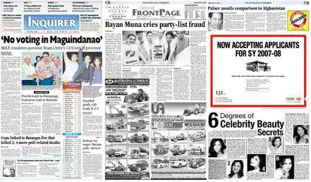 Philippine Daily Inquirer – May 18, 2007