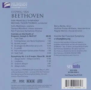 SFS, Michael Tilson Thomas - Beethoven: Cantata on the Death of Emperor Joseph II, Symphony No. 2 (2013) [24/96]