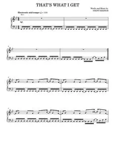 That's What I Get - Johnny Cash, Nine Inch Nails (Piano-Vocal-Guitar)