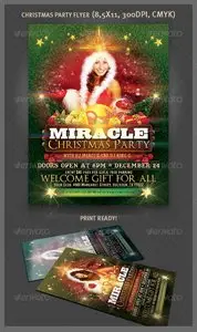 GraphicRiver Christmas Party Flyer 3366196