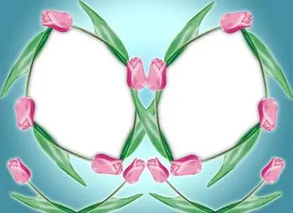 Tulips Frame for Photoshop