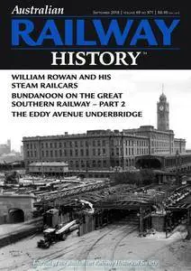 Australian Railway History – September 2018