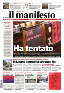 il Manifesto - 9 Ottobre 2024