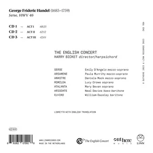 Harry Bicket, The English Concert - George Frideric Handel: Serse (2023)