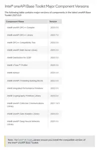 Intel OneAPI 2025.0.0