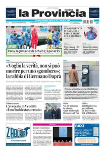 La Provincia Pavese - 27 Ottobre 2025