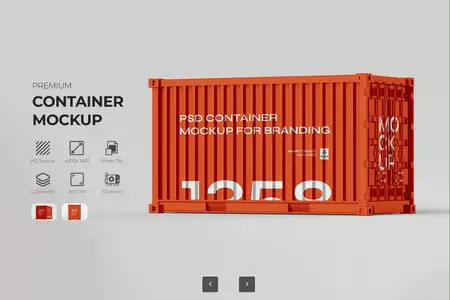 EE - PSD Container Mockup For Branding PB5A6ET