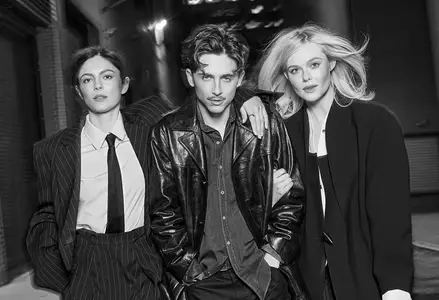 Elle Fanning, Monica Barbaro & Timothée Chalamet by Paola Kudacki for The Hollywood Reporter December 13, 2024