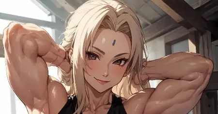 Tsunade Muscle figure naruto