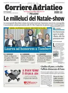 Corriere Adriatico Pesaro - 28 Novembre 2024