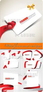 White form and red tape