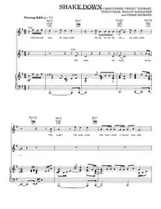 Shake Down - Mary J. Blige, Timbaland (Piano-Vocal-Guitar)