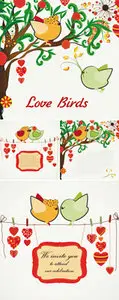 Love Birds Vector