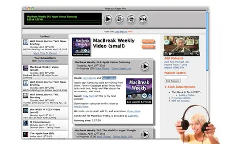 Podcast Player Pro v1.2 Mac OS X