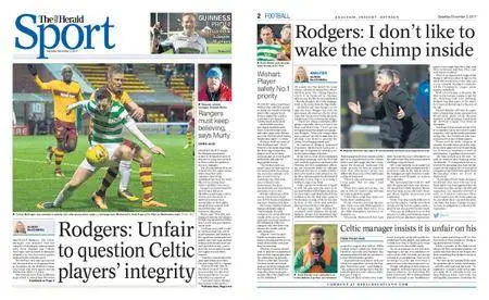 The Herald Sport (Scotland) – December 02, 2017