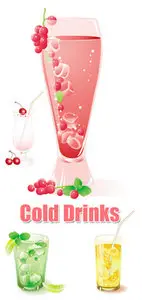 Cold Drinks Vector