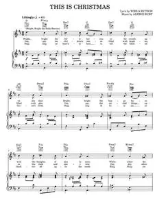 This Is Christmas (Bright, Bright The Holly Berries) - Alfred Burt, Wihla Hutson (Piano-Vocal-Guitar)