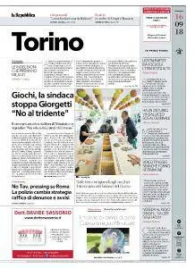 la Repubblica Torino - 16 Settembre 2018