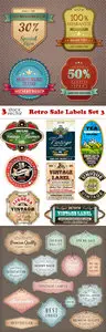 Vectors - Retro Sale Labels Set 3