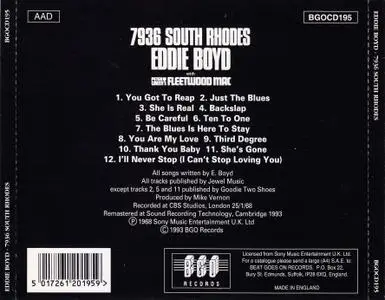 Eddie Boyd with Peter Green's Fleetwood Mac - 7936 South Rhodes (1968) Reissue 1993