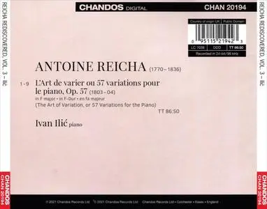 Ivan Ilić - Reicha Rediscovered, Vol.3 (2021)