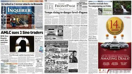 Philippine Daily Inquirer – March 23, 2016