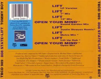 808 State - Lift (US CD5) (1991) {ZTT/Tommy Boy} **[RE-UP]**