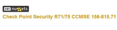 Check Point Security R71/75 CCMSE 156-815.71