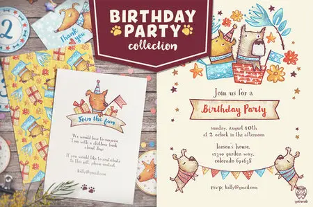 CreativeMarket - Birthday Party Collection