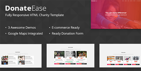 ThemeForest - Donate Ease v1.0 - Charity / Fundraising HTML Template - 15934567