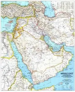National Geographic Middle East Map