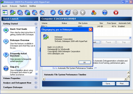 Diskeeper 2009 Pro Premier 13.0 Build 844